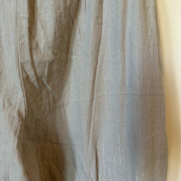 Chico's NEW Pants 2.5 Elasticized Waist Silver Pinstripe (Women's 14) - Picture 7 of 10